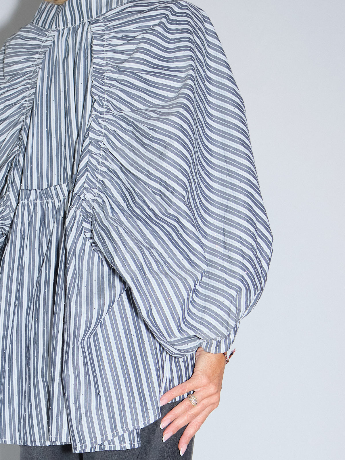 Camicia a righe Swarovski