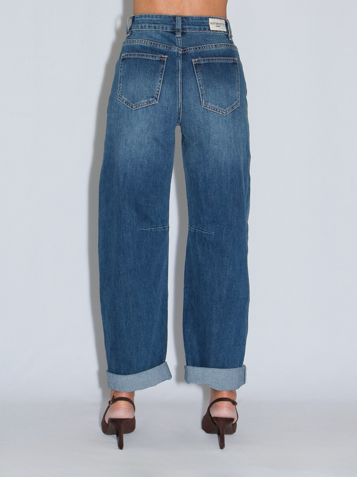 Jeans blu  effetto balloon