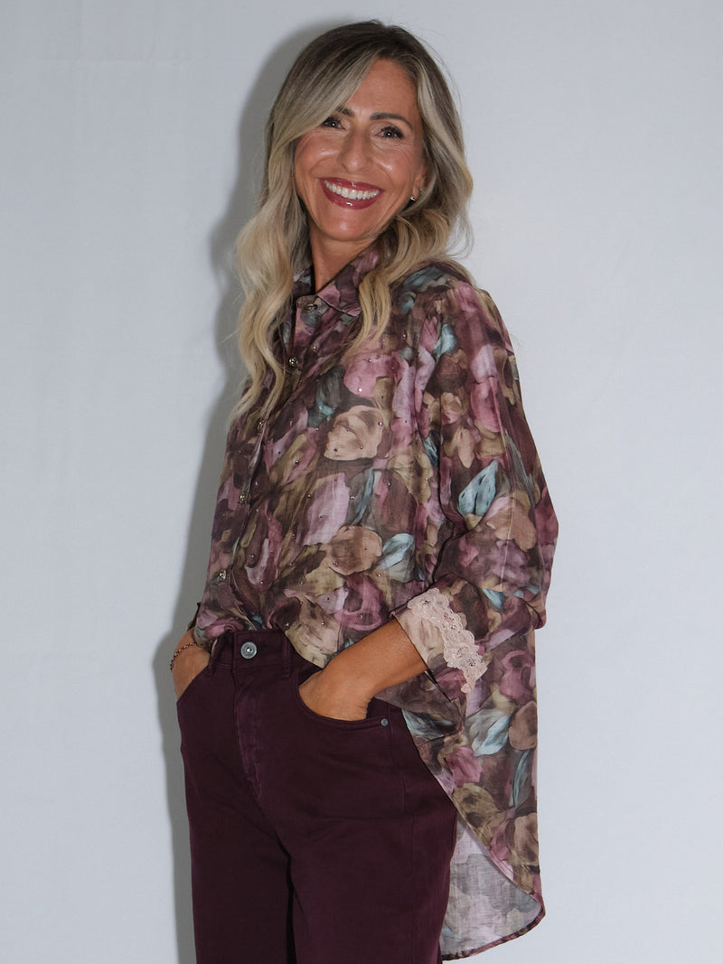 Camicia fantasia floreale