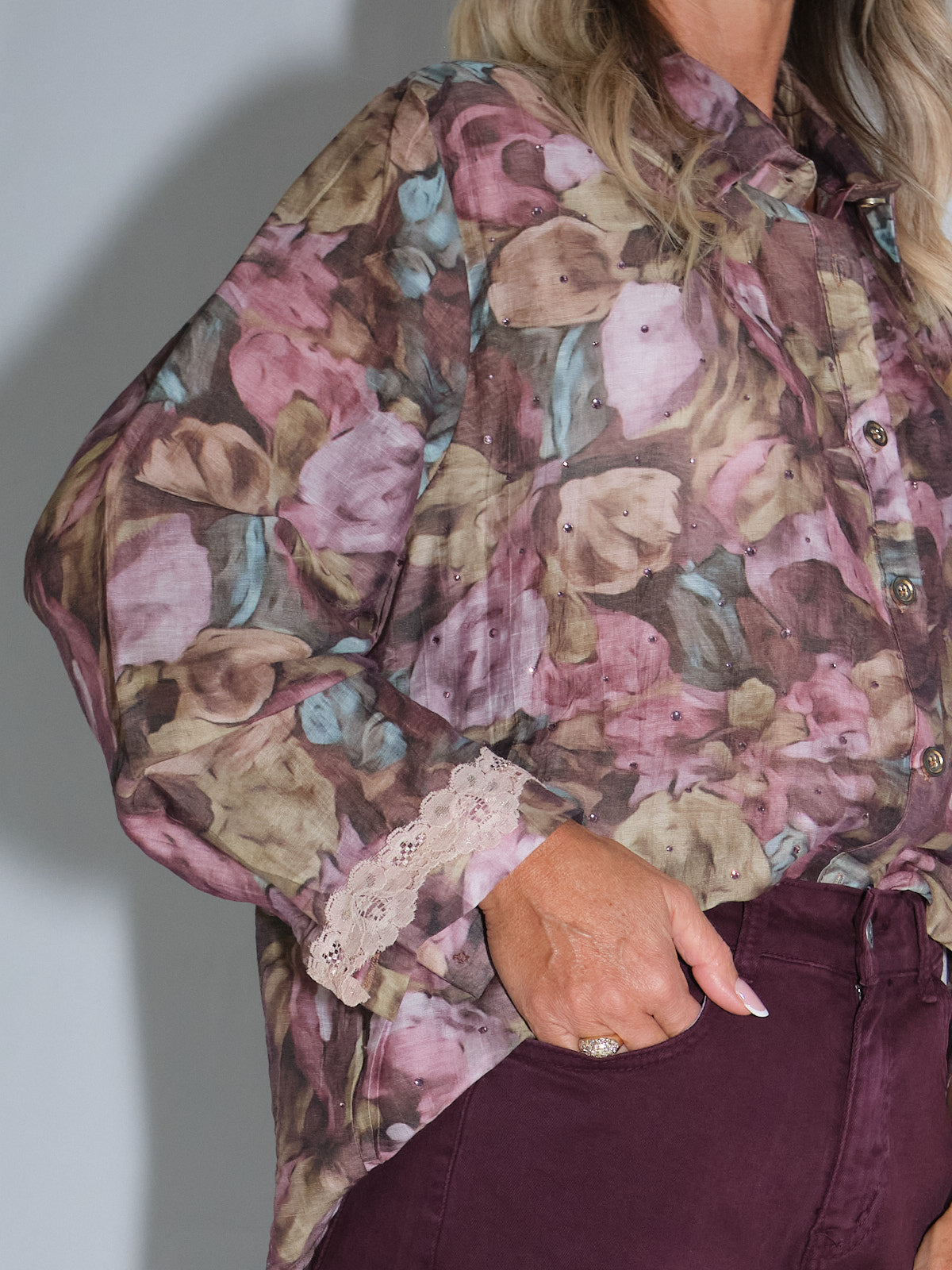 Camicia fantasia floreale