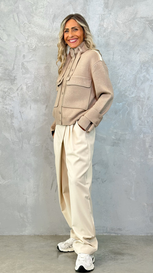 BOMBER LUREX IN MAGLIA