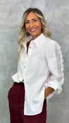 CAMICIA CON MANICHE IN PIZZO