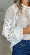 CUT-OUT SLEEVE SHIRT