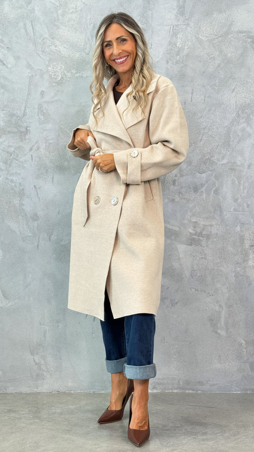 CAPPOTTO ⅞ CON CINTA