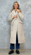 COAT WITH BELT