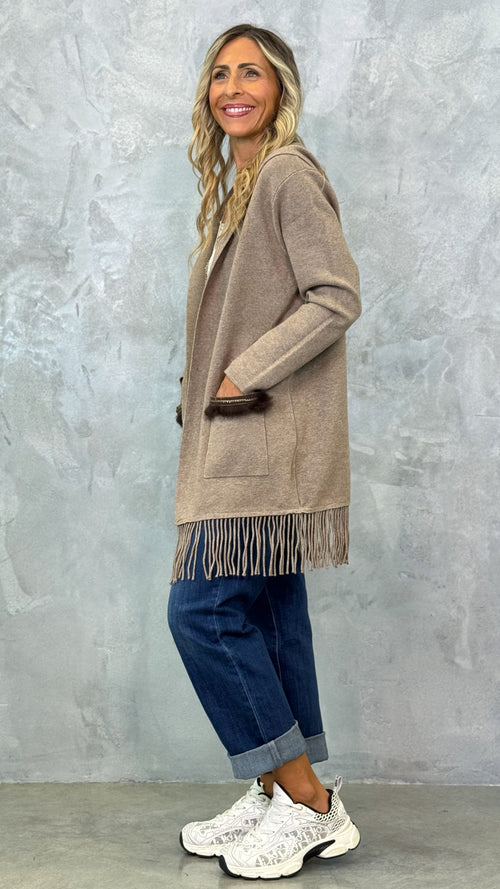 CARDIGAN CON FRANGE