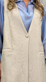 GILET LUNGO IN PIZZO