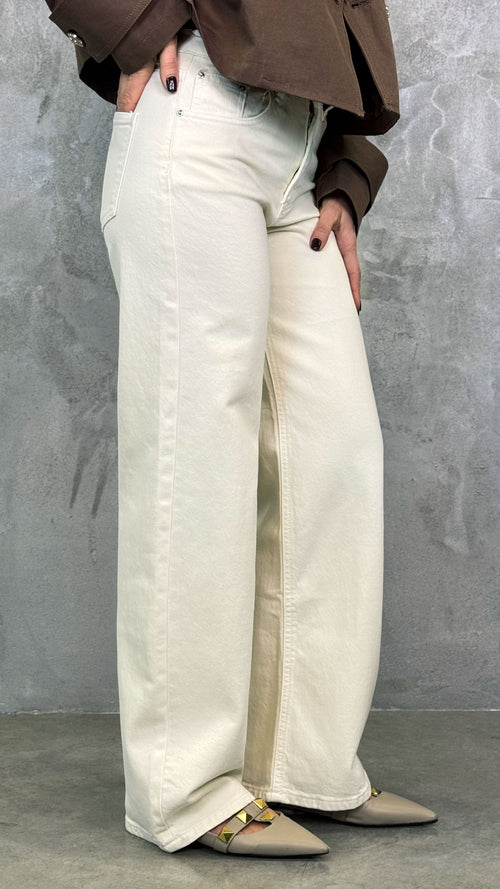 PANTALONE PALAZZO BURRO